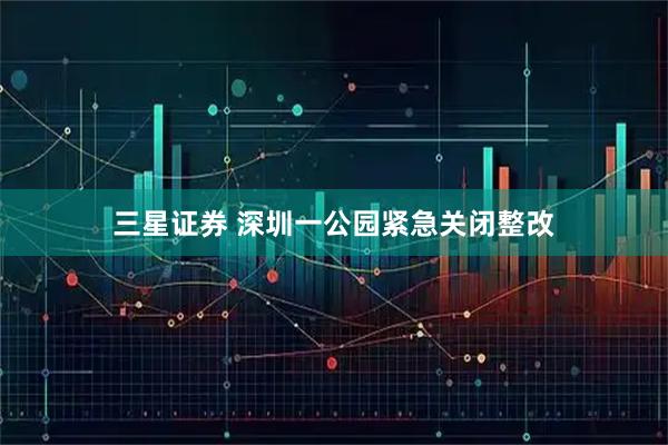 三星证券 深圳一公园紧急关闭整改